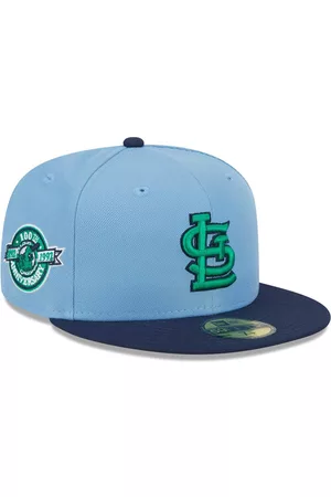 New Era Men Hats - Men's Light Blue, Navy St. Louis Cardinals Green Undervisor 59FIFTY Fitted Hat