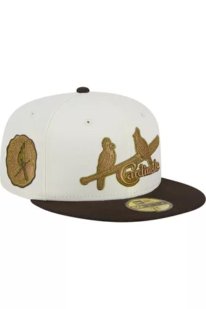 New Era Men Hats - Men's White, Brown St. Louis Cardinals 1934 World Series 59FIFTY Fitted Hat