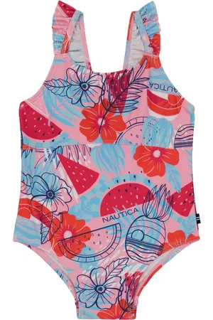 Nautica Girls Swimsuits - Baby Girl Island Life One Piece Swimsuit