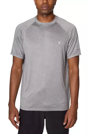 Spyder Men Short Sleeved T-Shirts - Men's Standard Short Sleeves Rashguard T-shirt