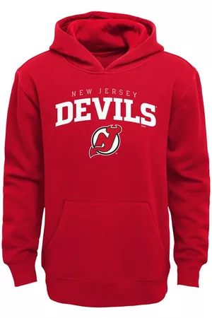 Outerstuff Girls Hoodies - Youth Boys and Girls New Jersey Devils Team Lock Up Pullover Hoodie