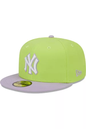 New Era Men Hats - Men's Neon Green, Lavender New York Yankees Spring Color Two-Tone 59FIFTY Fitted Hat