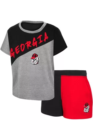 Outerstuff Girls Sports T-Shirts - Toddler Boys and Girls Georgia Bulldogs Super Star T-shirt and Shorts Set