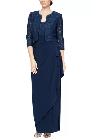 Alex Evenings Women Evening Dresses - Embellished Gown and Jacket