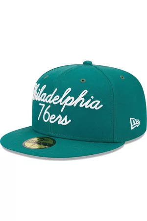 New Era Men Hats - Men's Philadelphia 76ers Script 59FIFTY Fitted Hat