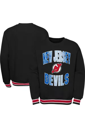 Outerstuff Girls Sports Hoodies - Youth Boys and Girls New Jersey Devils Classic Blueliner Pullover Sweatshirt