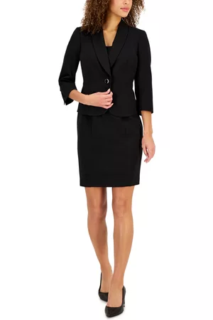 Le Suit Women Office & Work Dresses - Women's Shawl-Collar Jacket & Sheath Dress Suit
