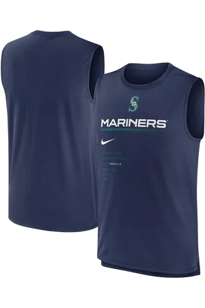 Nike Men Tank Tops - Men's Seattle Mariners Exceed Performance Tank Top