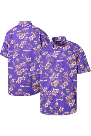 Reyn Spooner Men Sports T-Shirts - Men's Minnesota Vikings Kekai Button-Up Shirt