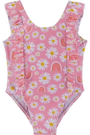 Andy & Evan Girls Swimsuits - Infant Girls Ruffled One-Piece Swimsuit
