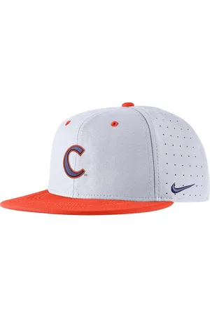 Nike Men Hats - Men's Clemson Tigers Aero True Baseball Performance Fitted Hat