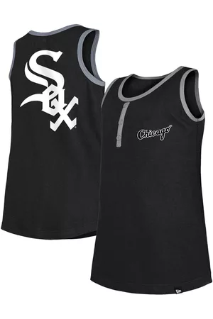 New Era Big Girls Chicago White Sox Henley Tank Top