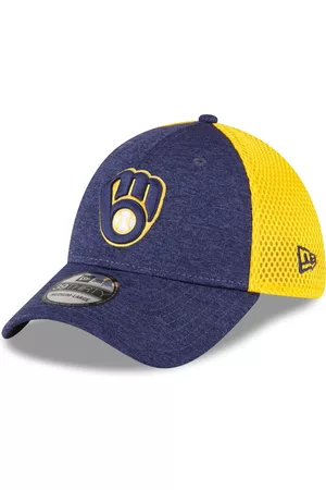 New Era Men Hats - Men's Milwaukee Brewers Shadow Neo 39THIRTY Flex Hat