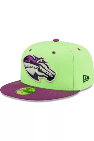 New Era Men Hats - Men's Green, Purple Caballos de Stockton Copa De La Diversion 59FIFTY Fitted Hat