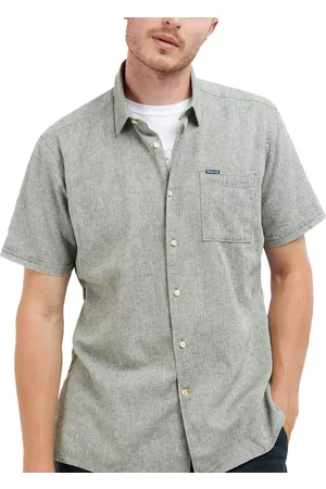 Barbour Men Short sleeved Shirts - Men's Nelson Short-Sleeve Summer Shirt