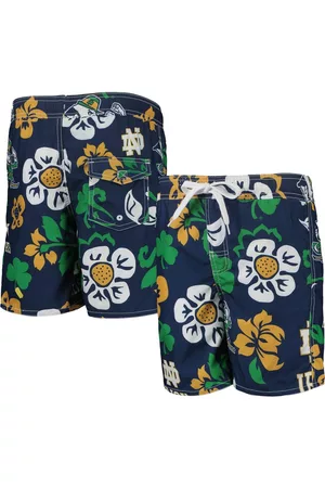 Wes & Willy Girls Bandeau Bikinis - Youth Boys and Girls Notre Dame Fighting Irish Floral Volley Swim Trunks