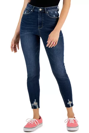 Gemma Rae Girls Skinny Jeans - Juniors' Ripped Raw-Hem High-Rise Skinny Jeans
