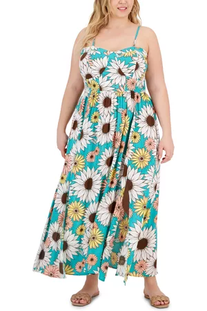 Full Circle Women Graduation Dresses - Trendy Plus Size Floral-Print Maxi Dress