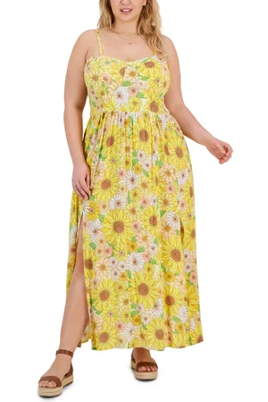 Full Circle Women Graduation Dresses - Trendy Plus Size Floral-Print Maxi Dress