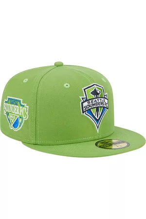 New Era Men Hats - Men's Rave Seattle Sounders Fc Patch 59FIFTY Fitted Hat