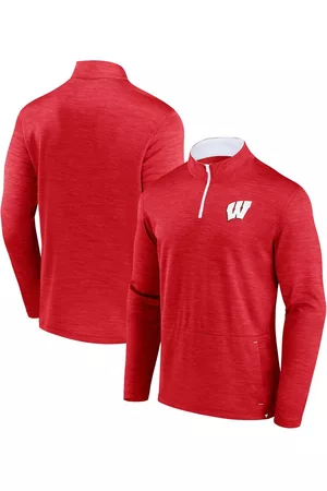 Fanatics Men Sports Tops - Men's Branded Wisconsin Badgers Classic Homefield Quarter-Zip Top