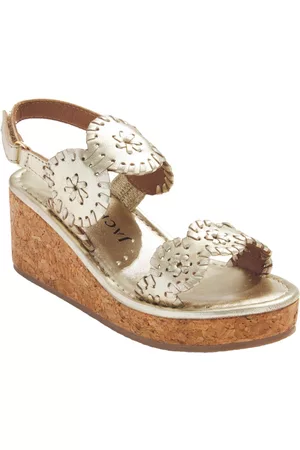 Jack Rogers Girls Sandals - Big Girls Lauren High Wedge Sandals