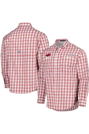 Columbia Men Long Sleeved Shirts - Men's Arkansas Razorbacks Super Tamiami Omni-Wick Long Sleeve Button-Down Shirt