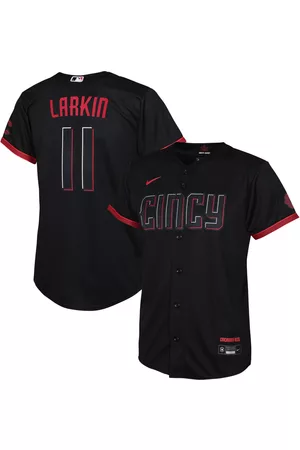 Nike Girls Sports Tops - Big Boys and Girls Cincinnati Reds Barry Larkin 2023 City Connect Replica Player Jersey