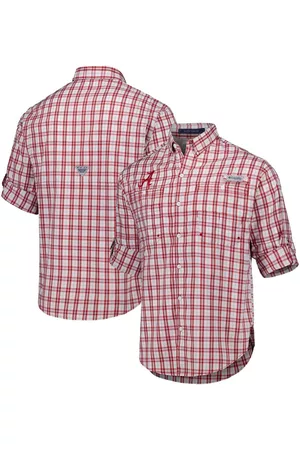 Columbia Men Long Sleeved Shirts - Men's Alabama Tide Super Tamiami Omni-Wick Long Sleeve Button-Down Shirt