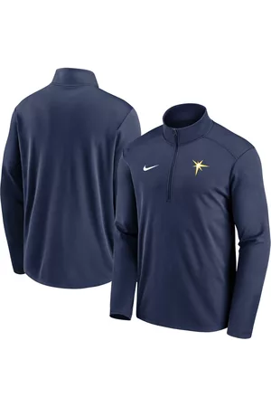 Nike Men Sports Tops - Men's Tampa Bay Rays Agility Pacer Performance Half-Zip Top