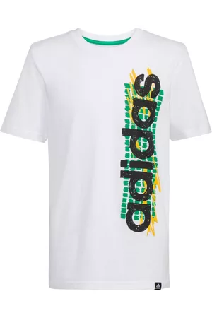 adidas Boys Sports T-Shirts - Big Boys Short Sleeve Hand Drawn T-shirt