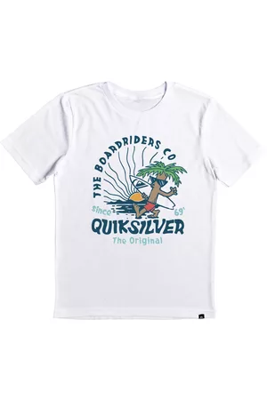 Quiksilver Boys Short Sleeved T-Shirts - Little Boys Short Sleeves Youth Peaceful Mind T-shirt