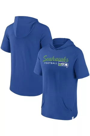 Fanatics Men Sports Hoodies - Men's Branded Seattle Seahawks Offensive Strategy Short Sleeve Pullover Hoodie