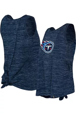 New Era Women Tank Tops - Women's Tennessee Titans Space Dye Tie-Back Tank Top