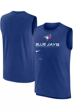 Nike Men Tank Tops - Men's Toronto Blue Jays Exceed Performance Tank Top