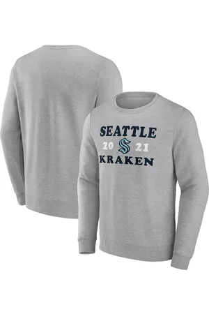 Fanatics Men Sports Hoodies - Men's Branded Seattle Kraken Fierce Competitor Pullover Sweatshirt