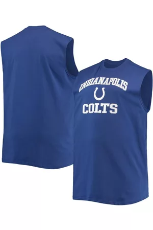 Profile Men Tank Tops - Men's Indianapolis Colts Big and Tall Muscle Tank Top