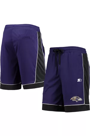 Starter Men Sports Shorts - Men's Purple, Black Baltimore Ravens Fan Favorite Fashion Shorts