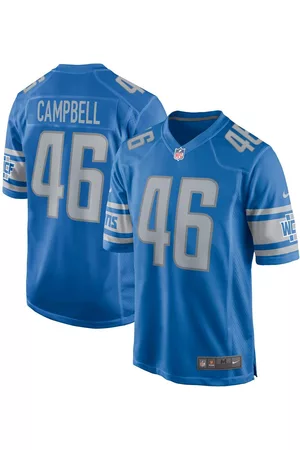 Nike Men Sports Tops - Men's Jack Campbell Detroit Lions 2023 Nfl Draft First Round Pick Game Jersey