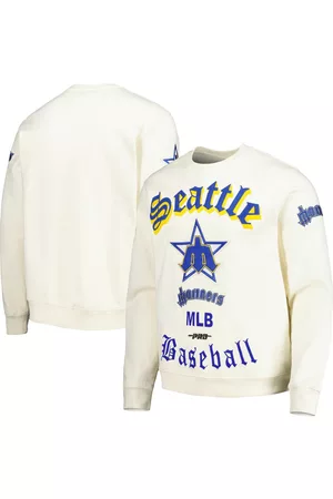 Pro Standard Men Sweatshirts - Men's Seattle Mariners Retro Old English Pullover Sweatshirt