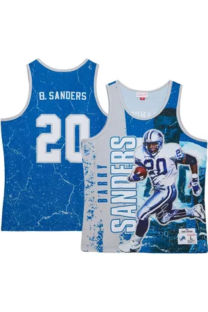 Mitchell & Ness Men Tank Tops - Men's Barry Sanders Detroit Lions 1991 Player Burst Tank Top