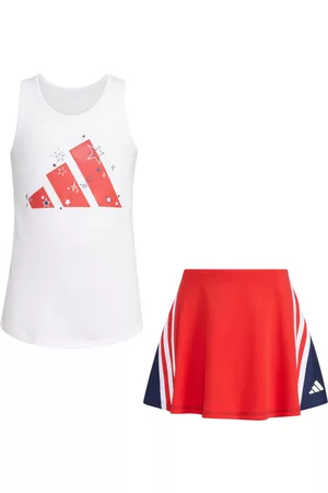 adidas Girls Sport Skirts & Dresses - Little Girls Tank Top and Color Block Skort Set, 2 Piece