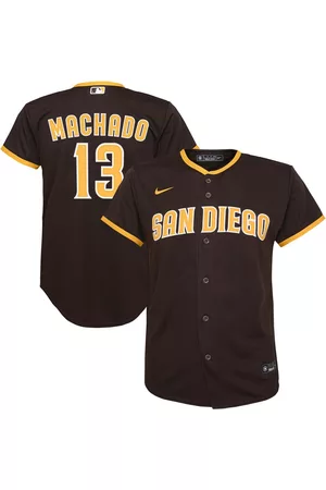 Nike Girls Sports Tops - Youth Boys and Girls Manny Machado San Diego Padres Road Replica Player Jersey