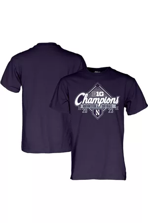 Blue 84 Men Sports T-Shirts - Men's Northwestern Wildcats 2023 Big Ten Softball Regular Season Champions T-shirt