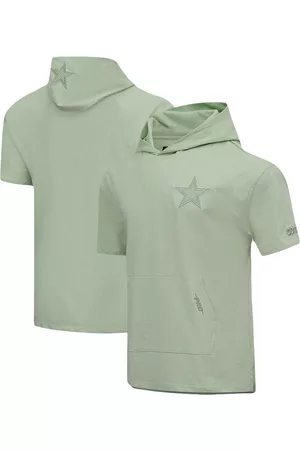 Pro Standard Men Sports Hoodies - Men's Dallas Cowboys Neutrals Short Sleeve Pullover Hoodie