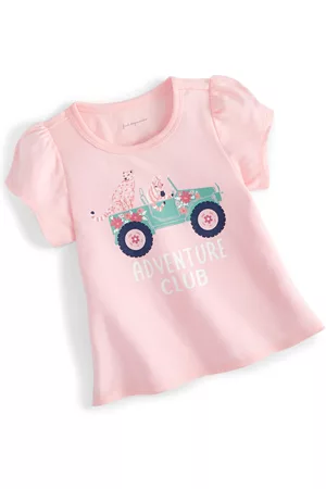 First Baby Short Sleeved T-Shirts - Baby Girls Adventure Club T Shirt, Created for Macy's
