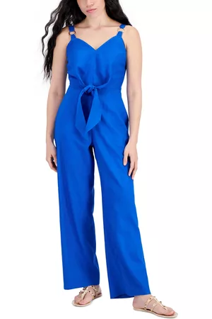 I.n.c. International Concepts Women Jumpsuits - Petite Tie-Front Jumpsuit, Created for Macy's