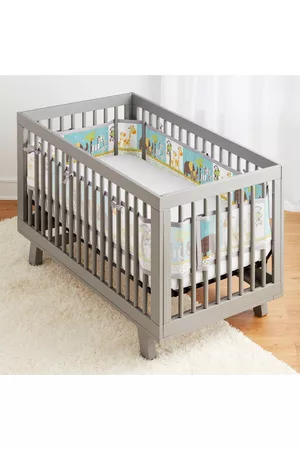 BreathableBaby Breathable Mesh Liner for Full-Size Cribs, Classic 3mm Mesh (Size 4FS Covers 3 or 4 Sides)