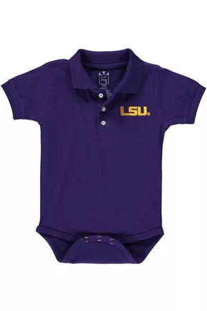 Little King Apparel Girls Swimsuits - Infant Boys and Girls Lsu Tigers Polo Bodysuit