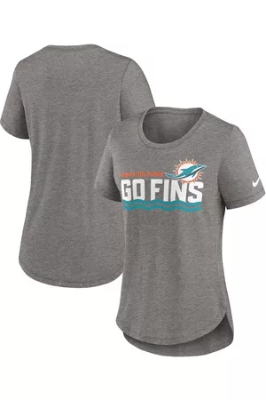 Nike Women Sports T-Shirts - Women's Miami Dolphins Local Fashion Tri-Blend T-shirt